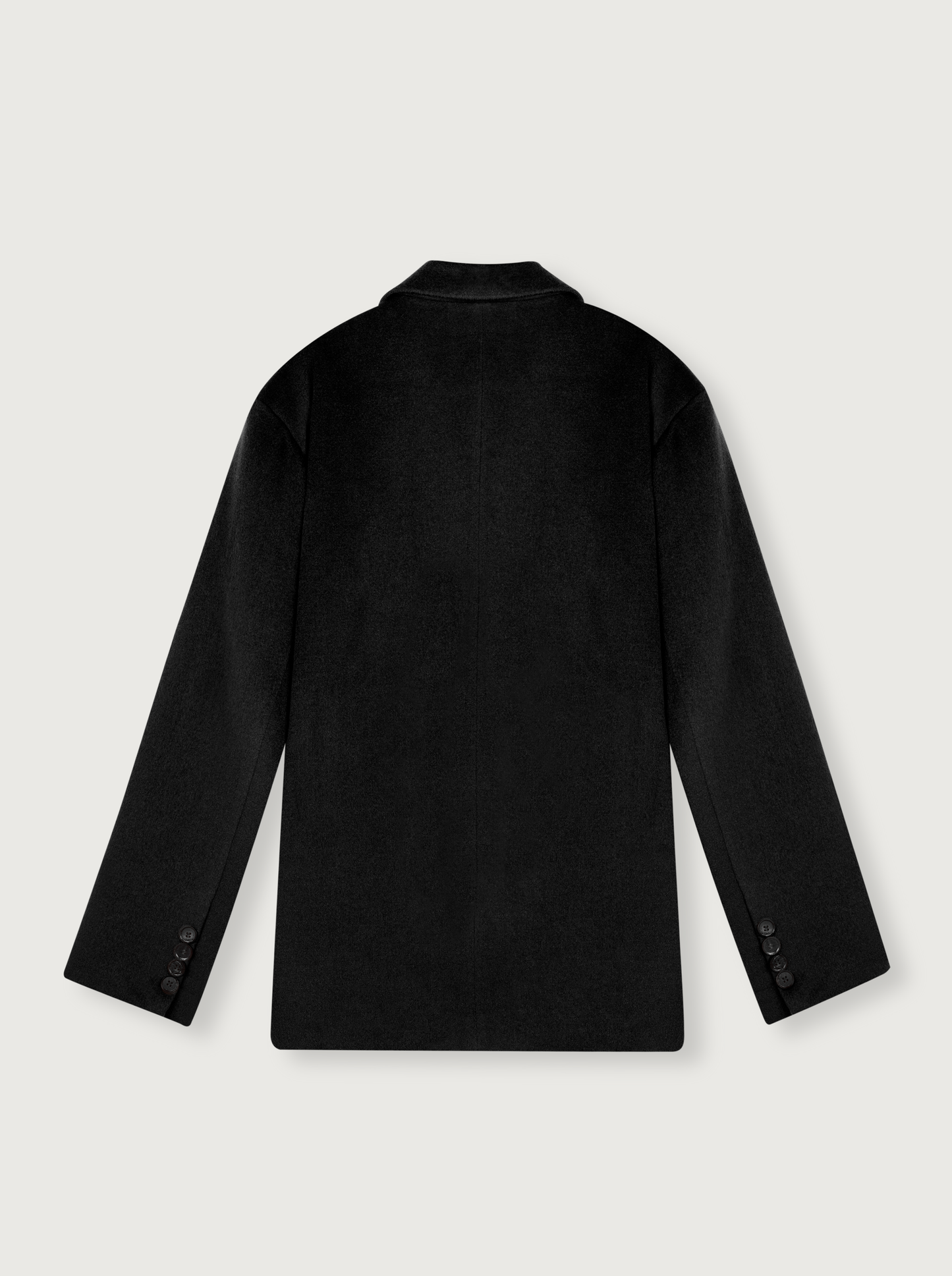 oversize wool blazer in black