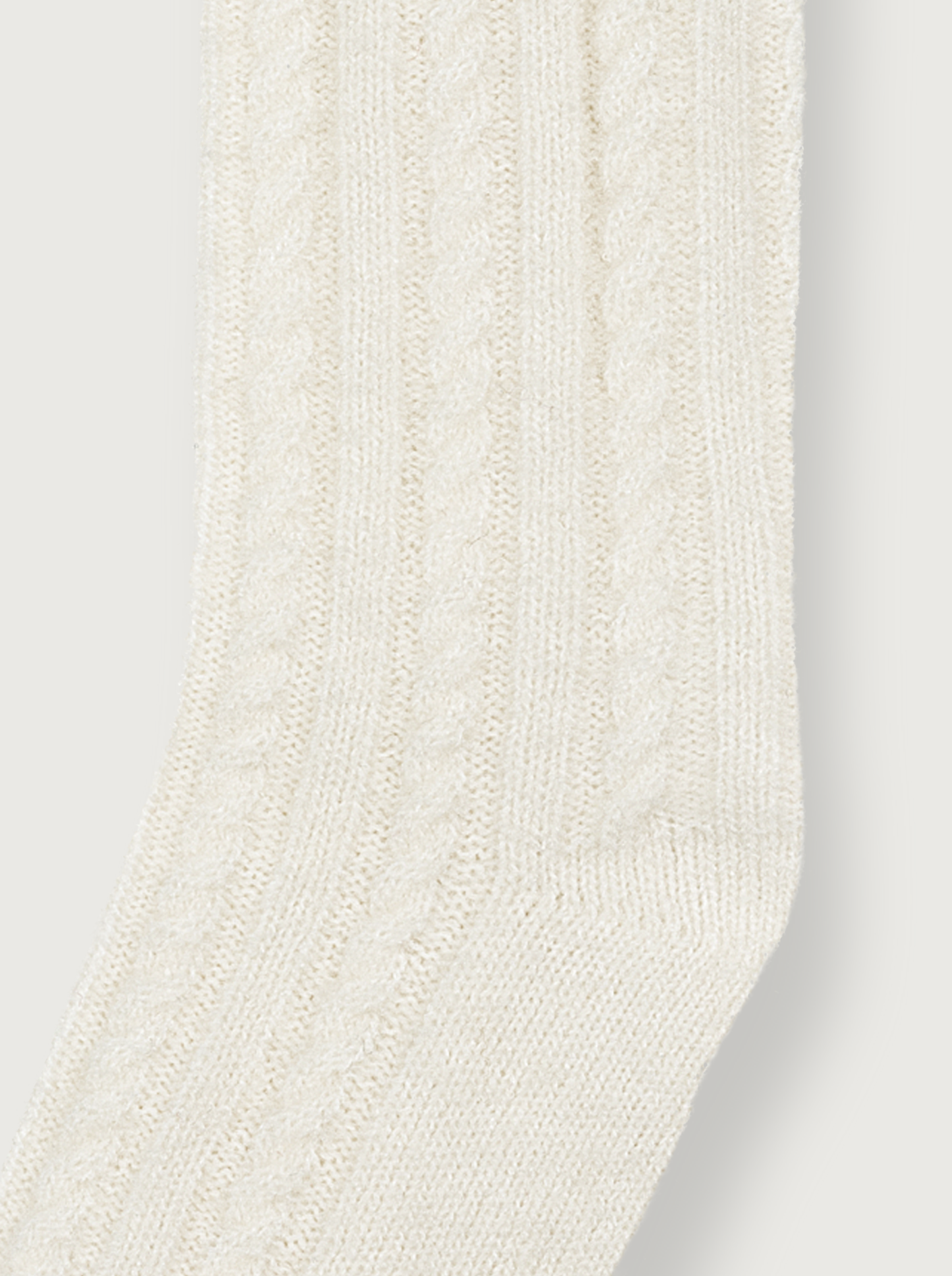 wool and cashmere socks in pearl