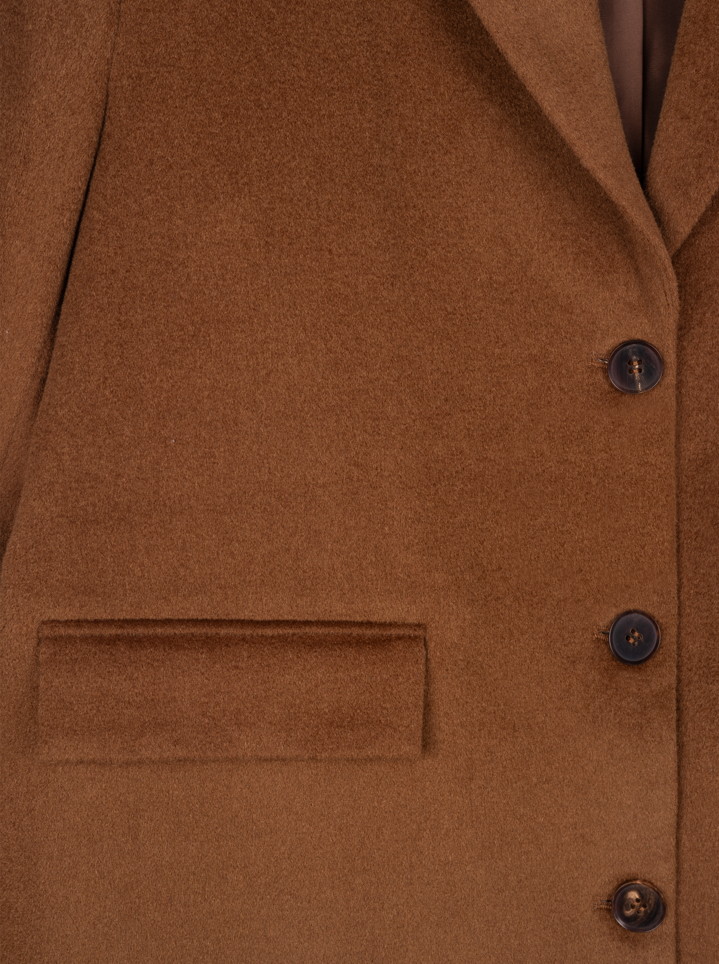 oversize wool blazer in camel