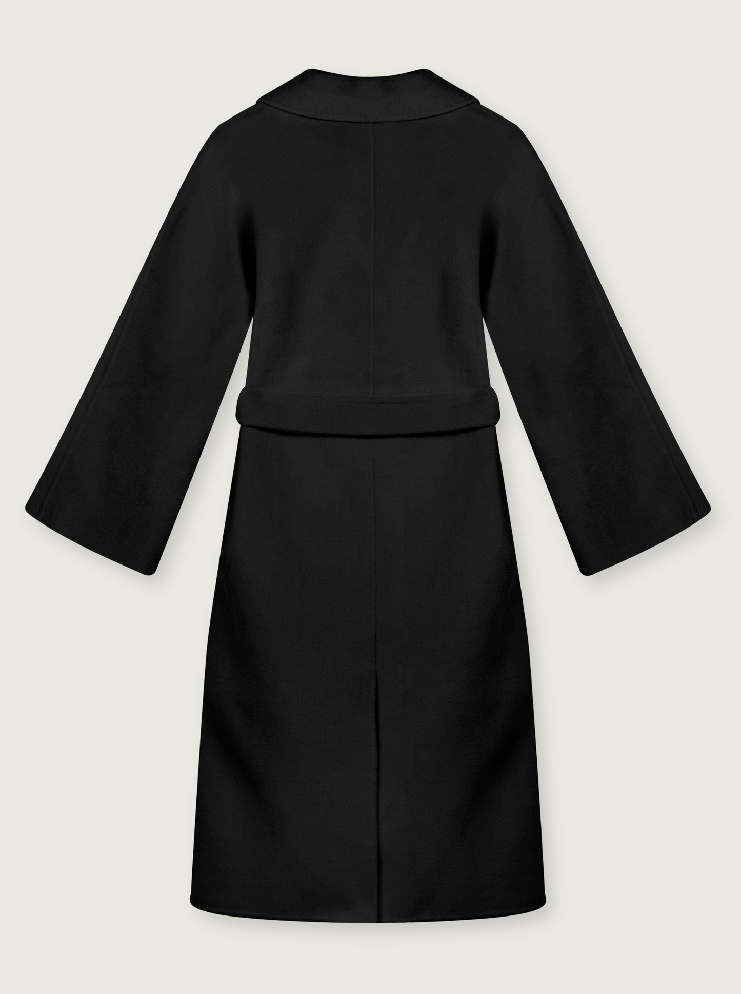 classic wool coat in black