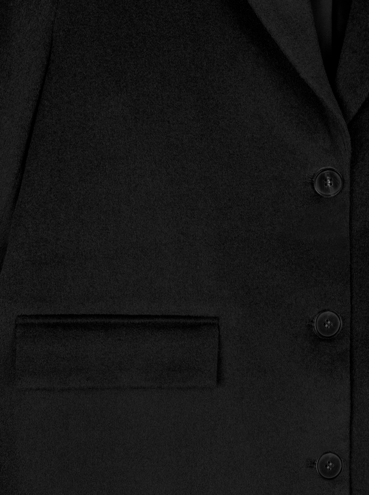 oversize wool blazer in black