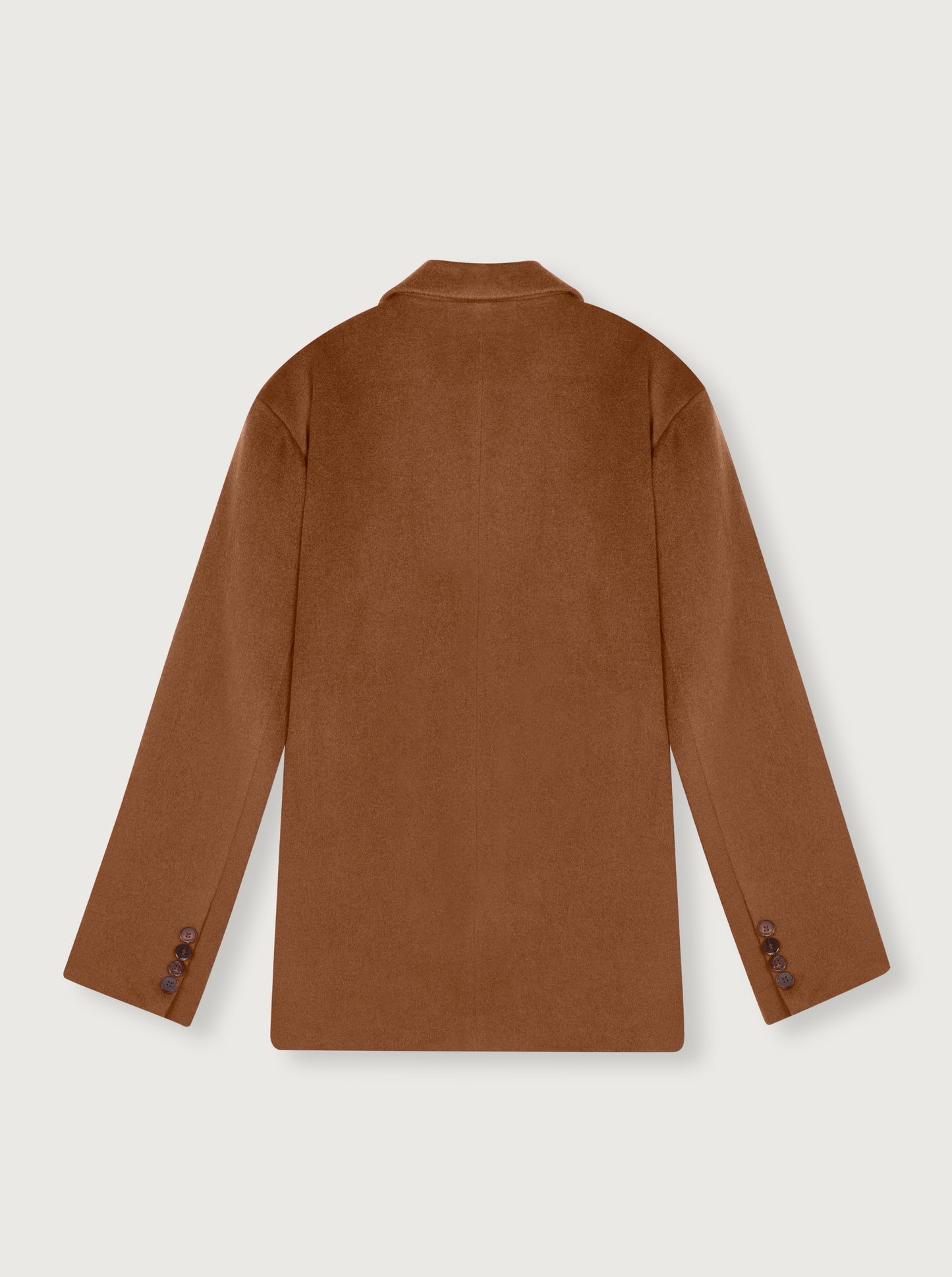 oversize wool blazer in camel