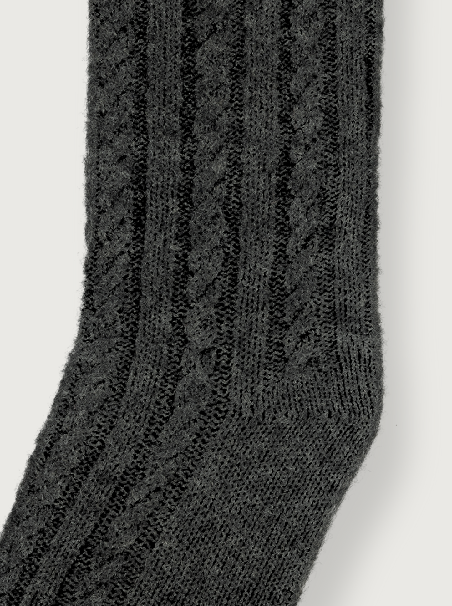 wool and cashmere socks in dark gray